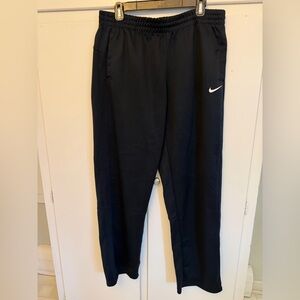 Men’s Vintage Navy NIKE Athletic Pants with White Logo Large
